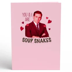 Lovepop Valentine'S Day 2/14|The Office|The Office Soup Snakes Pop-Up Card