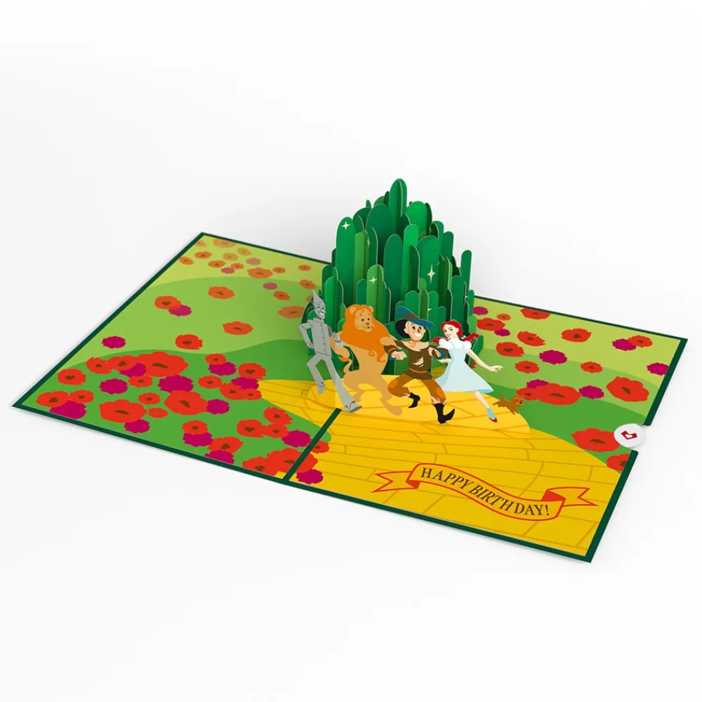 Lovepop Greeting Cards|Birthday|The Wizard of Oz Lions & Tigers & Birthdays Pop-Up Card