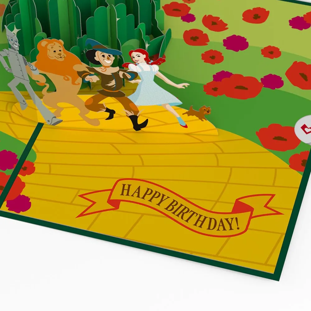 Lovepop Greeting Cards|Birthday|The Wizard of Oz Lions & Tigers & Birthdays Pop-Up Card