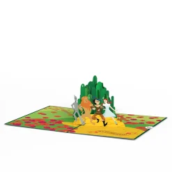 Lovepop Greeting Cards|Birthday|The Wizard of Oz Lions & Tigers & Birthdays Pop-Up Card