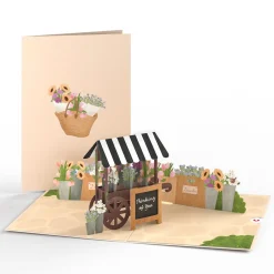 Lovepop Greeting Cards|Just Because|Thinking of You Flower Cart Pop-Up Card