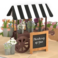 Lovepop Greeting Cards|Just Because|Thinking of You Flower Cart Pop-Up Card
