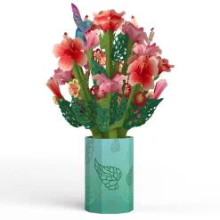 Lovepop Pop-Up Bouquets|Card & Gift Bundles|Thinking of You Hummingbird Suncatcher Card & Pop-Up Bouquet Bundle