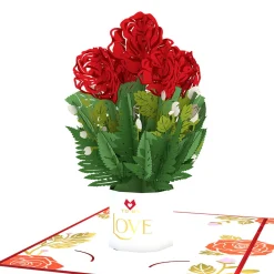 Lovepop Pop-Up Bouquets|Anniversary|To My Love Card with Mini Bouquet