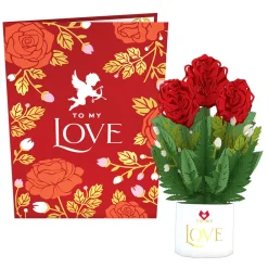 Lovepop Pop-Up Bouquets|Anniversary|To My Love Card with Mini Bouquet
