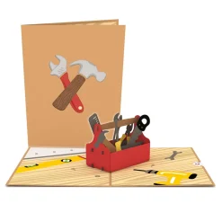 Lovepop Greeting Cards|Just Because|Toolbox Pop-Up Card