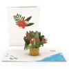 Lovepop Greeting Cards|Just Because|Tropical Flower Basket Pop-Up Card