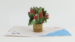 Lovepop Greeting Cards|Just Because|Tropical Flower Basket Pop-Up Card