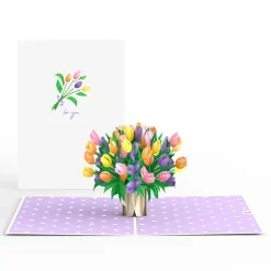 Lovepop Greeting Cards|Birthday|Tulips Pop-Up Card