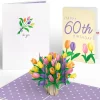 Lovepop Birthday|Tulips 60th Birthday Pop-Up Card and Sentiment Set