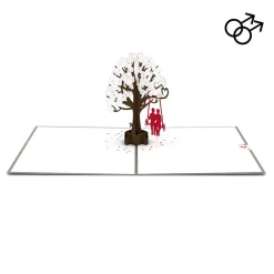 Lovepop Valentine'S Day 2/14|Him|Two Guys on a Swing Pop-Up Card