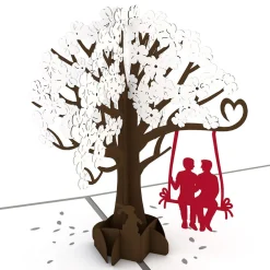 Lovepop Valentine'S Day 2/14|Him|Two Guys on a Swing Pop-Up Card