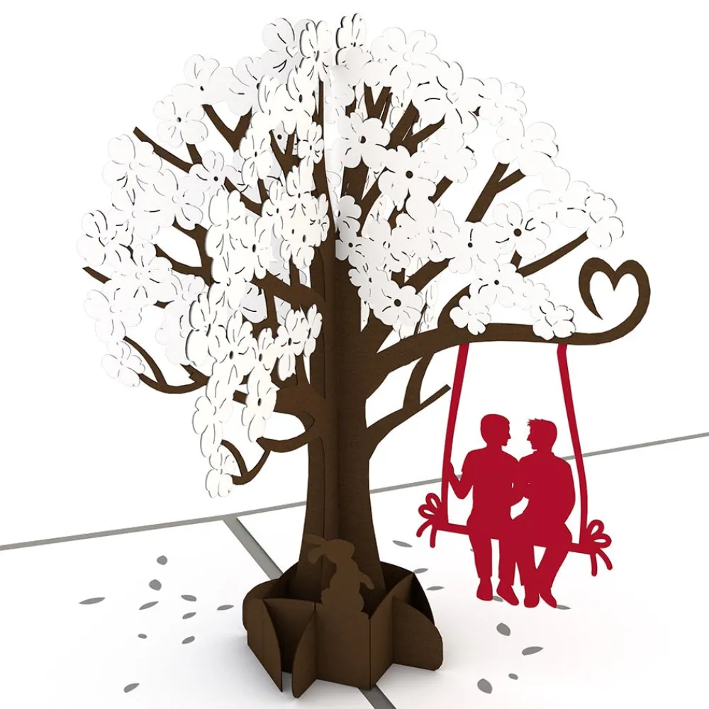 Lovepop Valentine'S Day 2/14|Him|Two Guys on a Swing Pop-Up Card