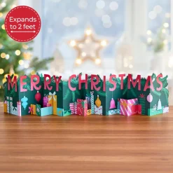 Lovepop Christmas 12/25|Under the Tree Merry Christmas Loooooong Card™ (Expands to 2 feet)