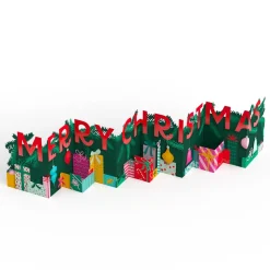 Lovepop Christmas 12/25|Under the Tree Merry Christmas Loooooong Card™ (Expands to 2 feet)