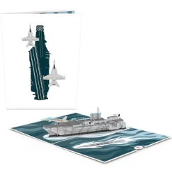 Lovepop Greeting Cards|Father'S Day 6/15|U.S. Aircraft Carrier Pop-Up Card