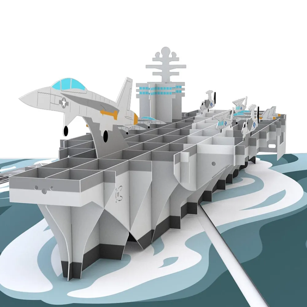 Lovepop Greeting Cards|Father'S Day 6/15|U.S. Aircraft Carrier Pop-Up Card