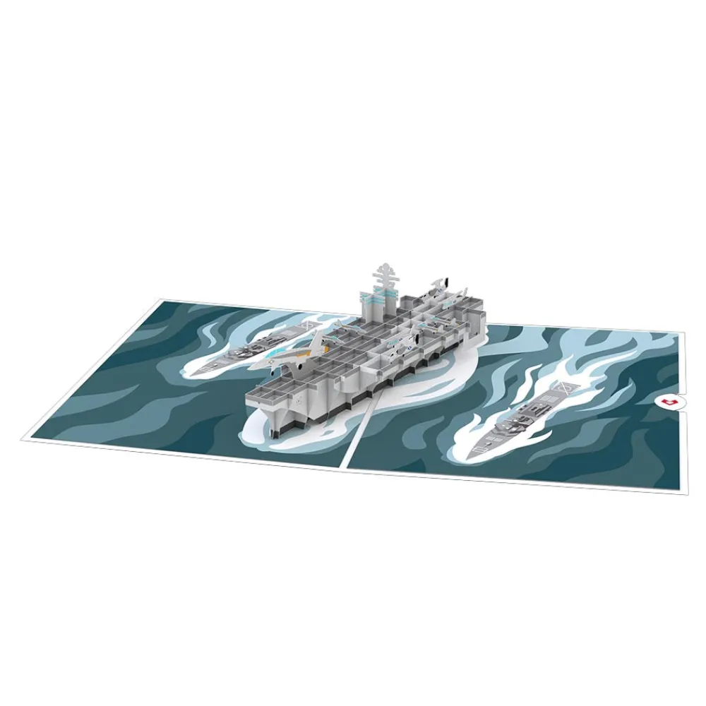 Lovepop Greeting Cards|Father'S Day 6/15|U.S. Aircraft Carrier Pop-Up Card