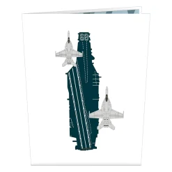 Lovepop Greeting Cards|Father'S Day 6/15|U.S. Aircraft Carrier Pop-Up Card