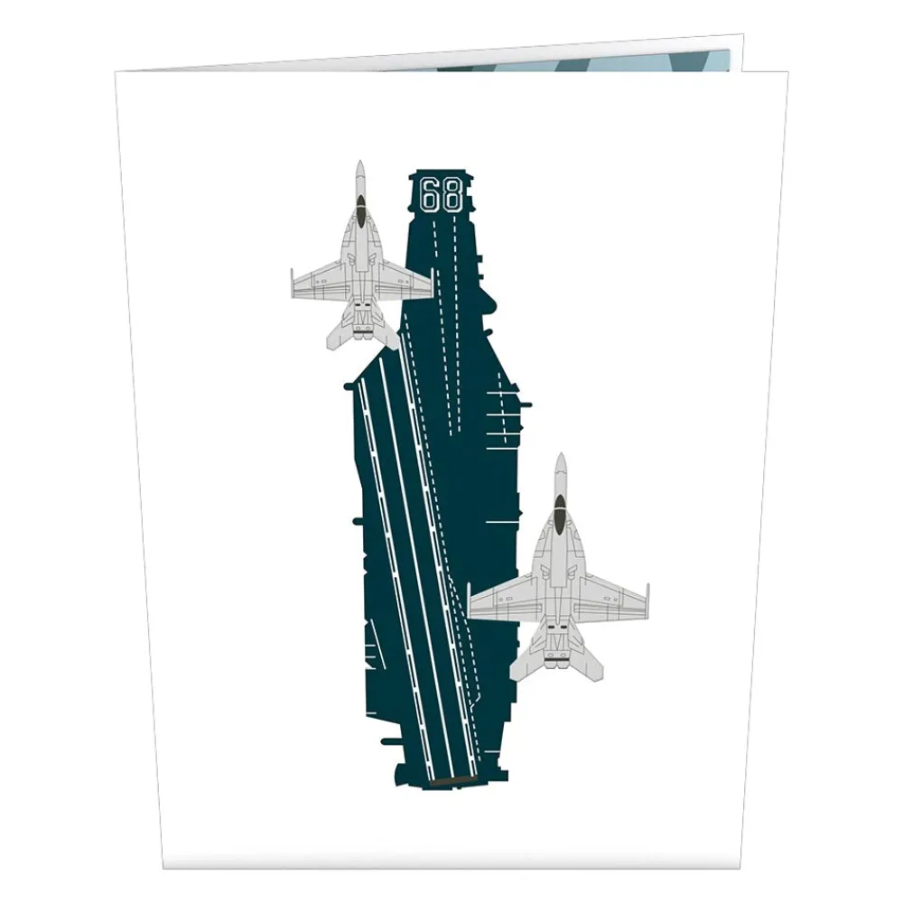 Lovepop Greeting Cards|Father'S Day 6/15|U.S. Aircraft Carrier Pop-Up Card