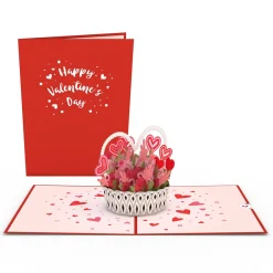 Lovepop Valentine'S Day 2/14|Her|Valentine's Day Basket Pop-Up Card