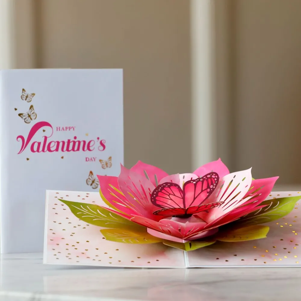 Lovepop Pop-Up Bouquets|Card & Gift Bundles|Valentine's Day Butterfly Bundle