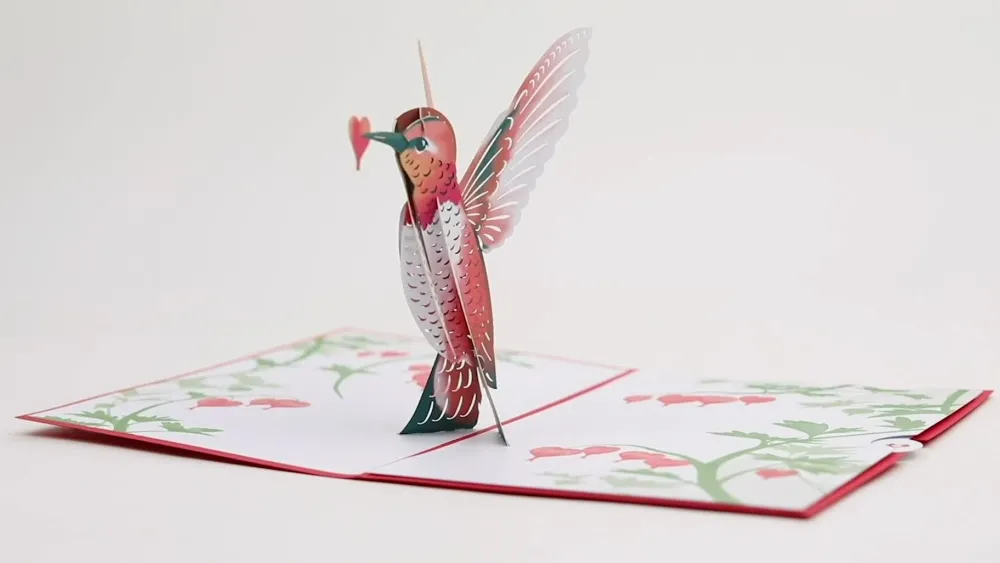 Lovepop Valentine'S Day 2/14|Her|Valentine’s Day Hummingbird Pop-Up Card