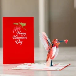 Lovepop Valentine'S Day 2/14|Her|Valentine’s Day Hummingbird Pop-Up Card