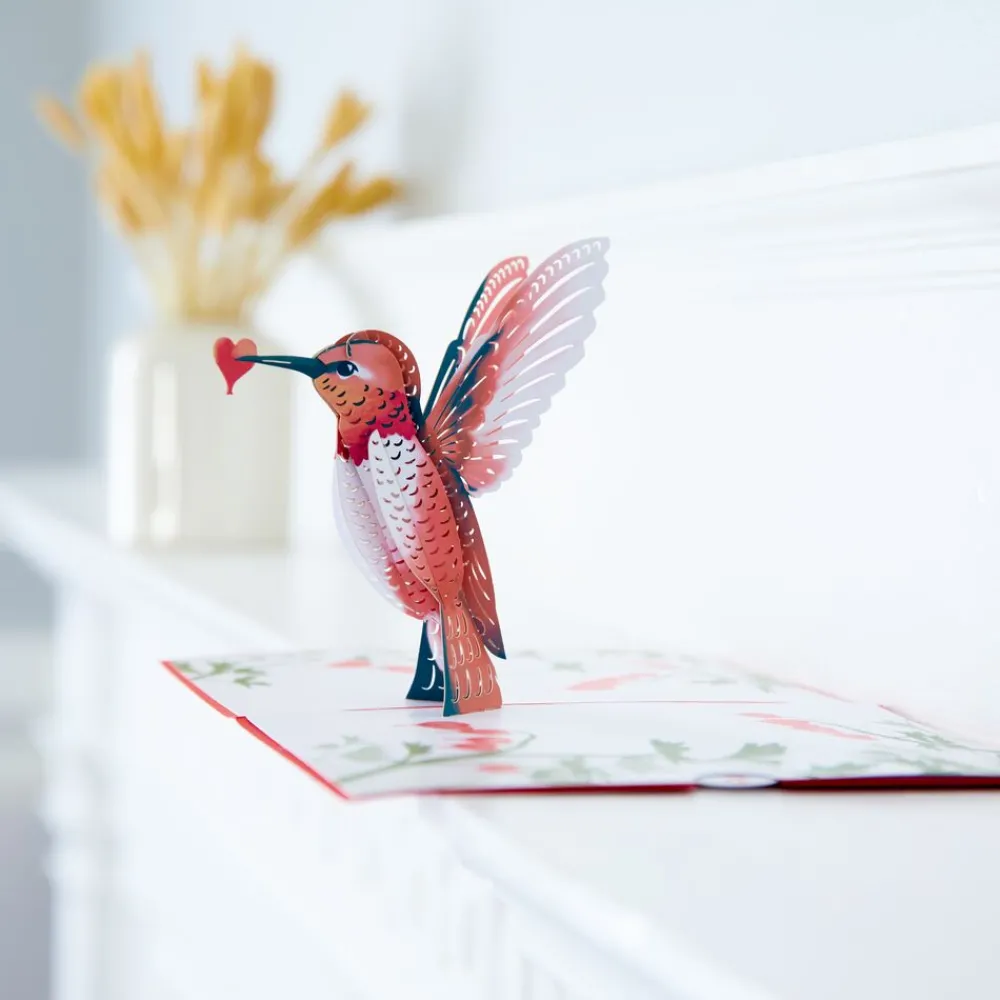 Lovepop Valentine'S Day 2/14|Her|Valentine’s Day Hummingbird Pop-Up Card