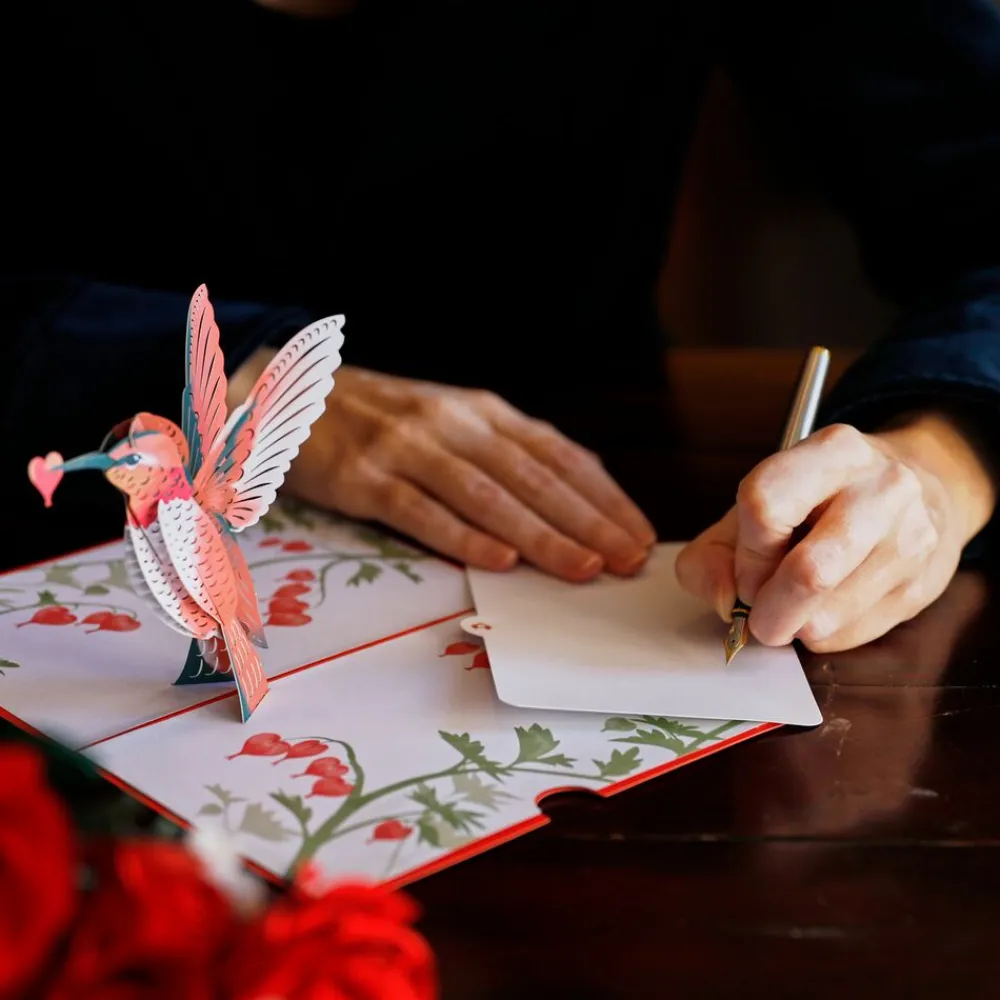 Lovepop Valentine'S Day 2/14|Her|Valentine’s Day Hummingbird Pop-Up Card