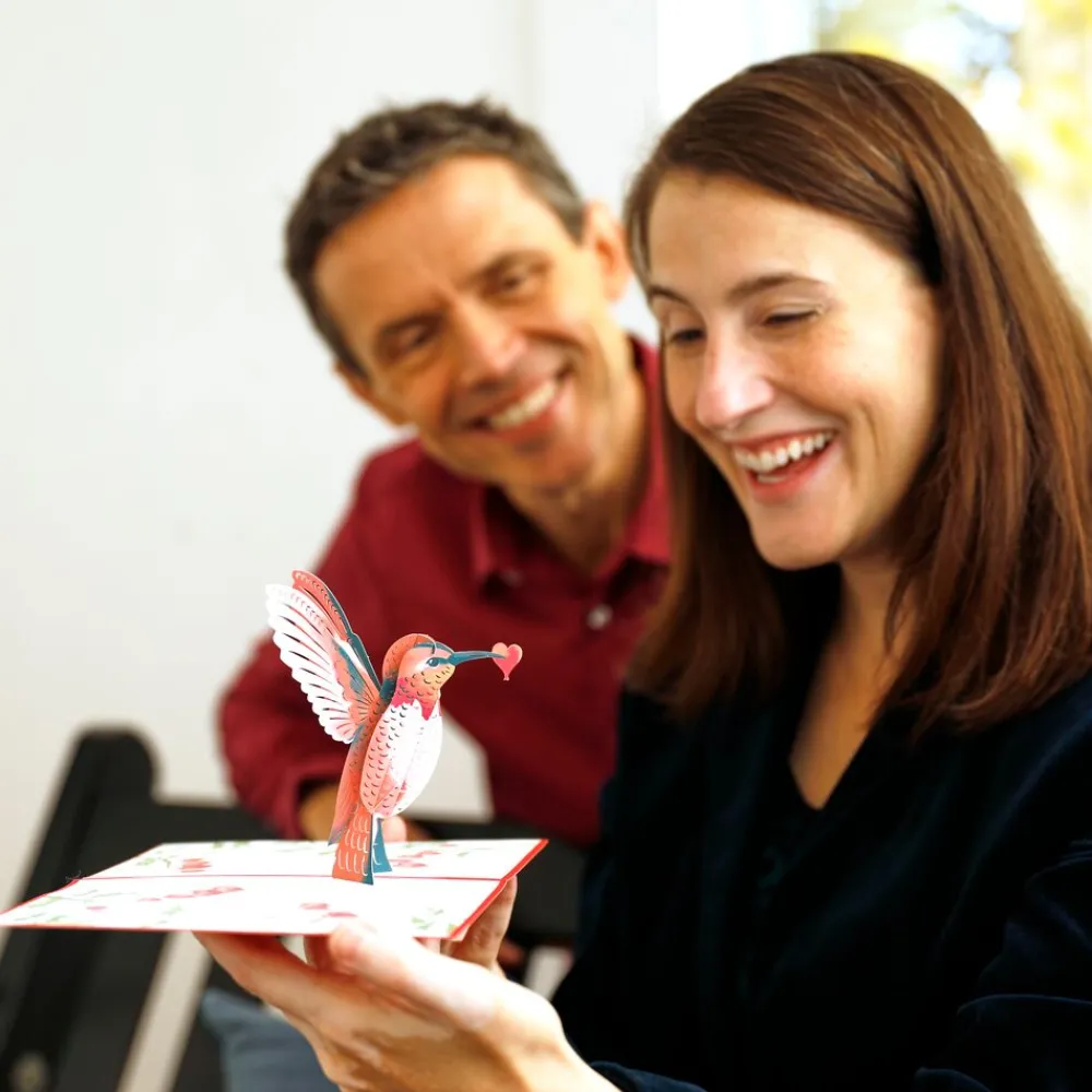 Lovepop Valentine'S Day 2/14|Her|Valentine’s Day Hummingbird Pop-Up Card