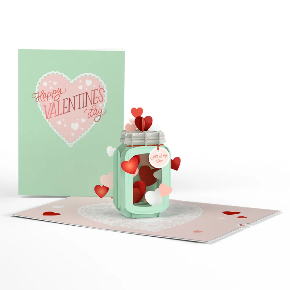 Lovepop Greeting Cards|Valentine'S Day 2/14|Valentine's Day Love Jar Pop-Up Card