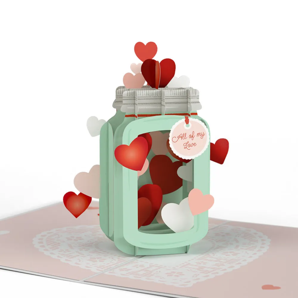 Lovepop Greeting Cards|Valentine'S Day 2/14|Valentine's Day Love Jar Pop-Up Card