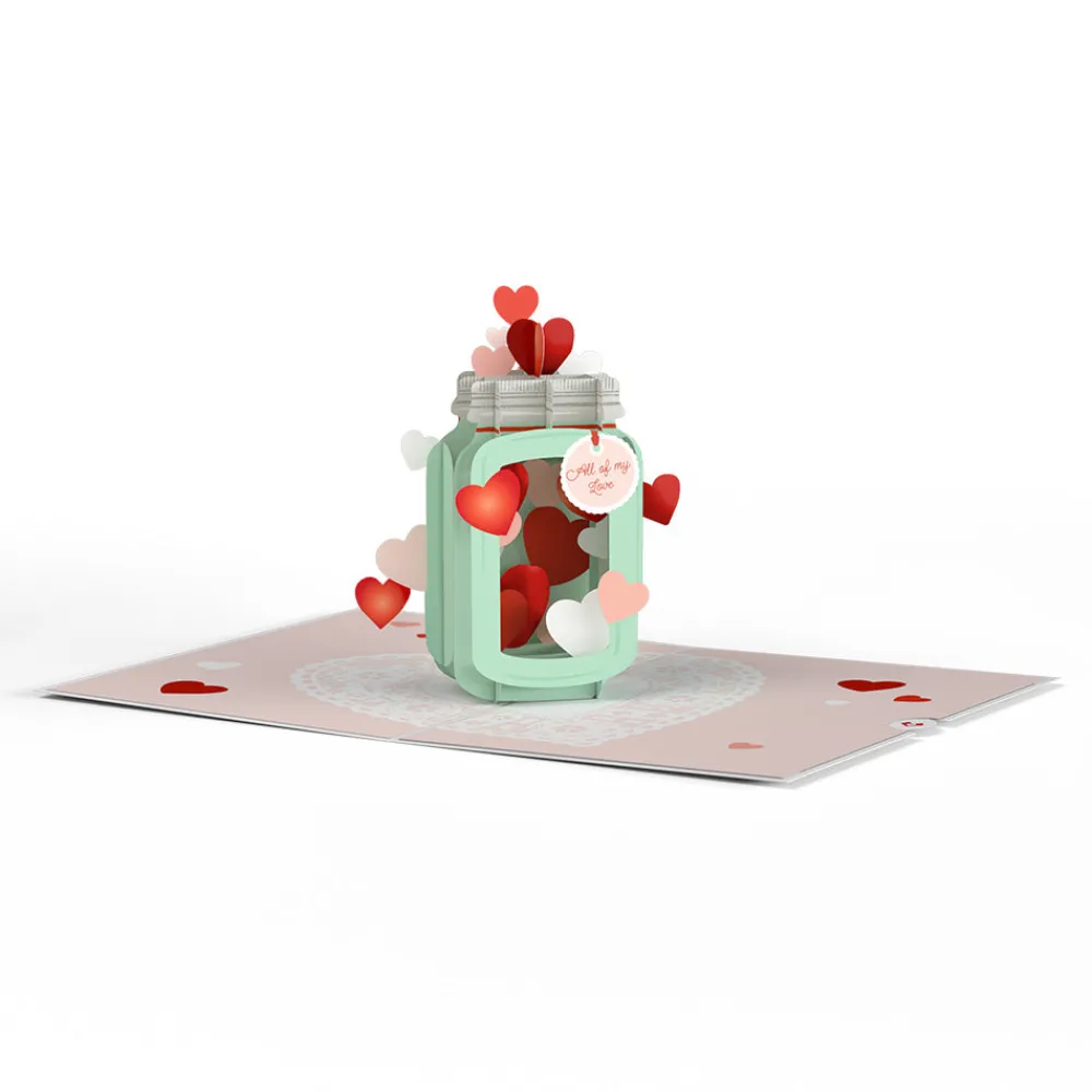 Lovepop Greeting Cards|Valentine'S Day 2/14|Valentine's Day Love Jar Pop-Up Card