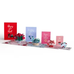 Lovepop Valentine'S Day 2/14|Her|Valentine's Day Roses 4-in-1 Nesting Card