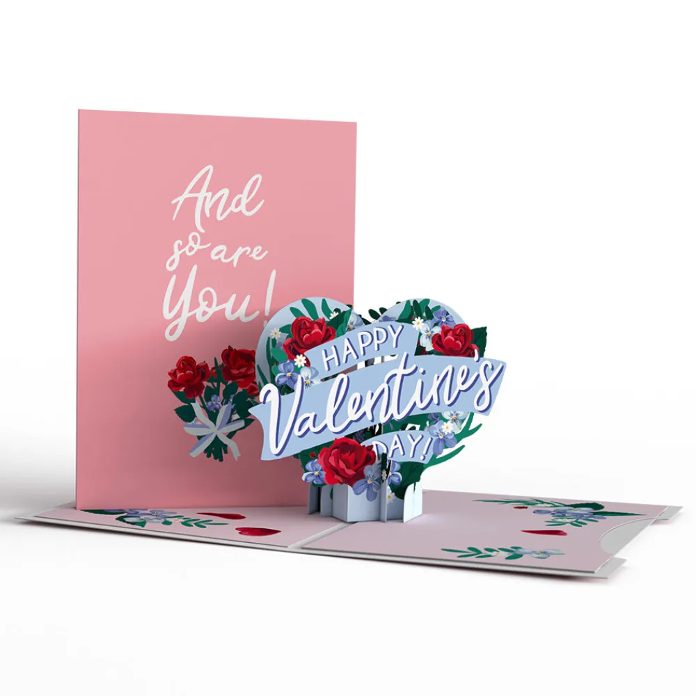 Lovepop Valentine'S Day 2/14|Her|Valentine's Day Roses 4-in-1 Nesting Card