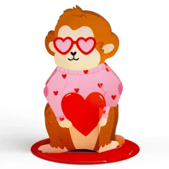 Lovepop Valentine'S Day 2/14|Kids|Valentine’s Day Safari Assorted Cards Kids Classroom 24-Pack