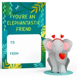 Lovepop Valentine'S Day 2/14|Kids|Valentine’s Day Safari Assorted Cards Kids Classroom 24-Pack