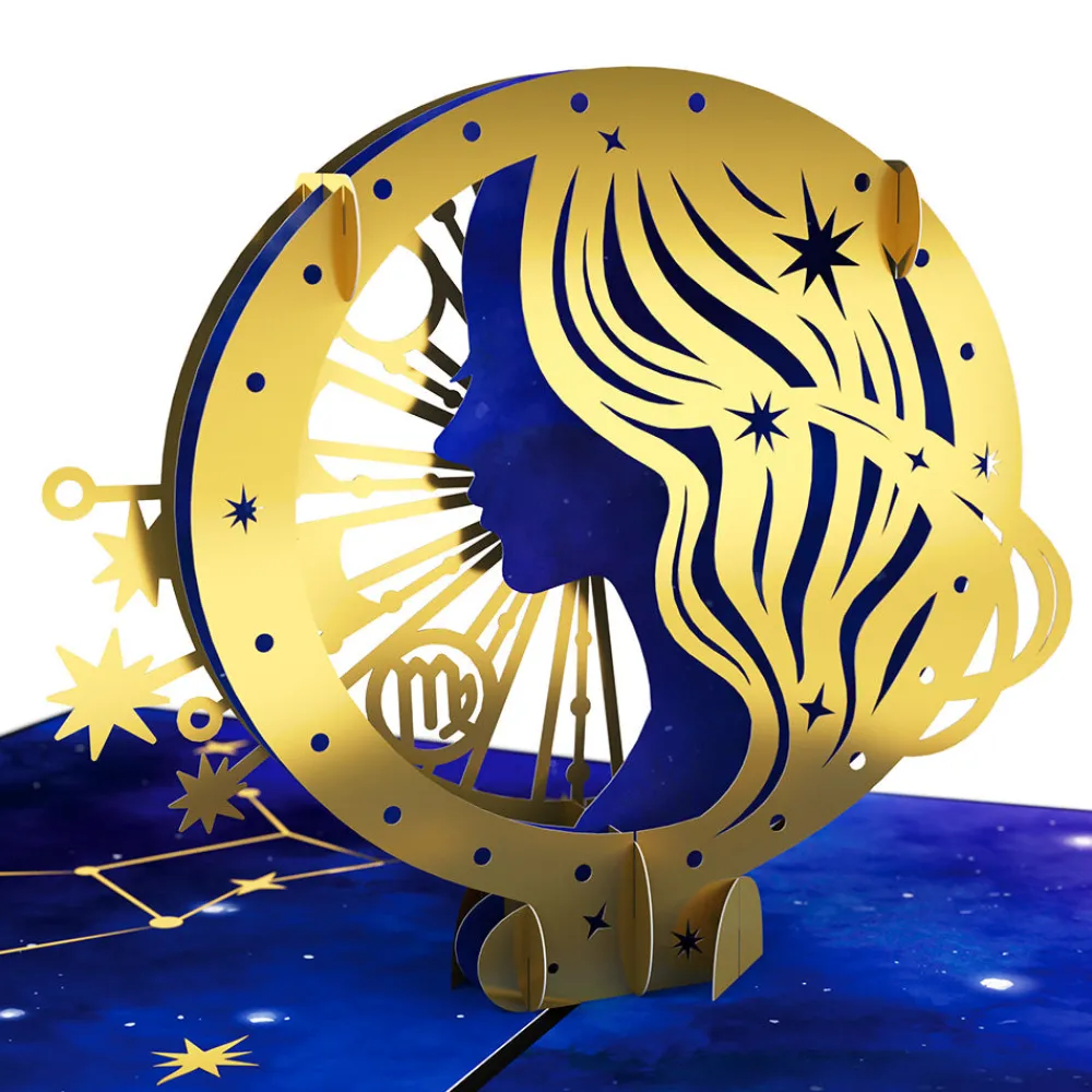 Lovepop Birthday|Her|Virgo Zodiac Birthday Pop-Up Card