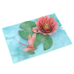 Lovepop Get Well|Mother'S Day 5/11|Water Lily Dragonfly Pop-Up Card
