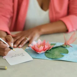 Lovepop Get Well|Mother'S Day 5/11|Water Lily Dragonfly Pop-Up Card