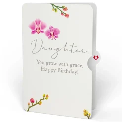 Lovepop Birthday|Watercolor Orchid Birthday Pop-Up Card and Sentiment Set for Daughter