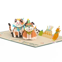 Lovepop Greeting Cards|Birthday|We Heard It's Your Birthday Dog and Cat Pop-Up Card