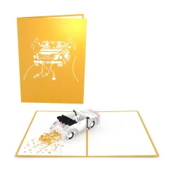 Lovepop Greeting Cards|Wedding|Wedding Car Brides Pop-Up Card