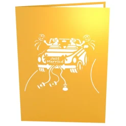 Lovepop Greeting Cards|Wedding|Wedding Car Brides Pop-Up Card