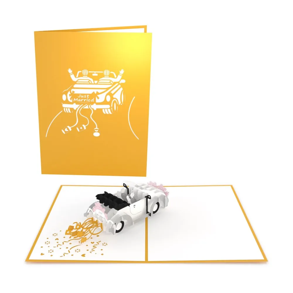 Lovepop Greeting Cards|Wedding|Wedding Car Grooms Pop-Up Card