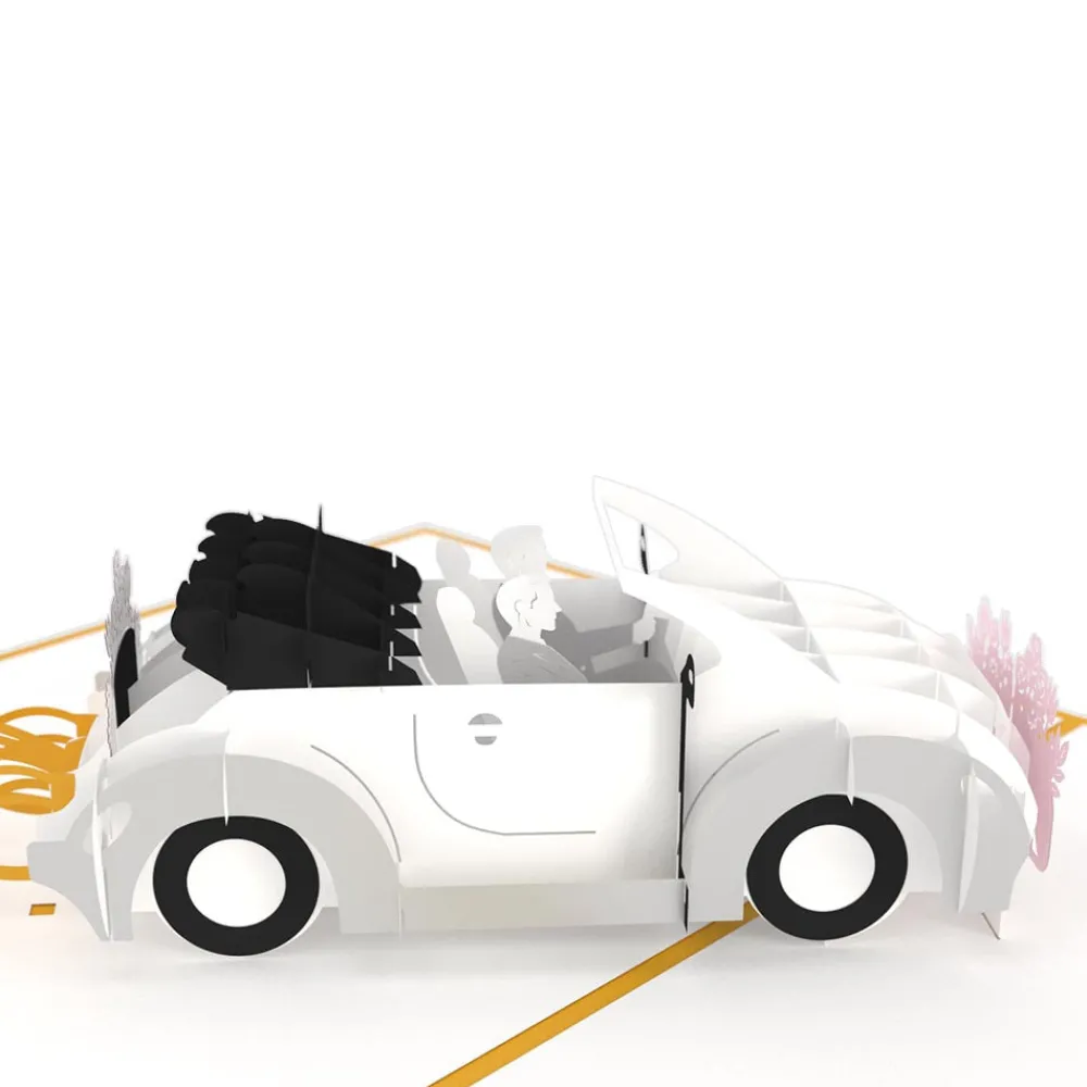 Lovepop Greeting Cards|Wedding|Wedding Car Grooms Pop-Up Card