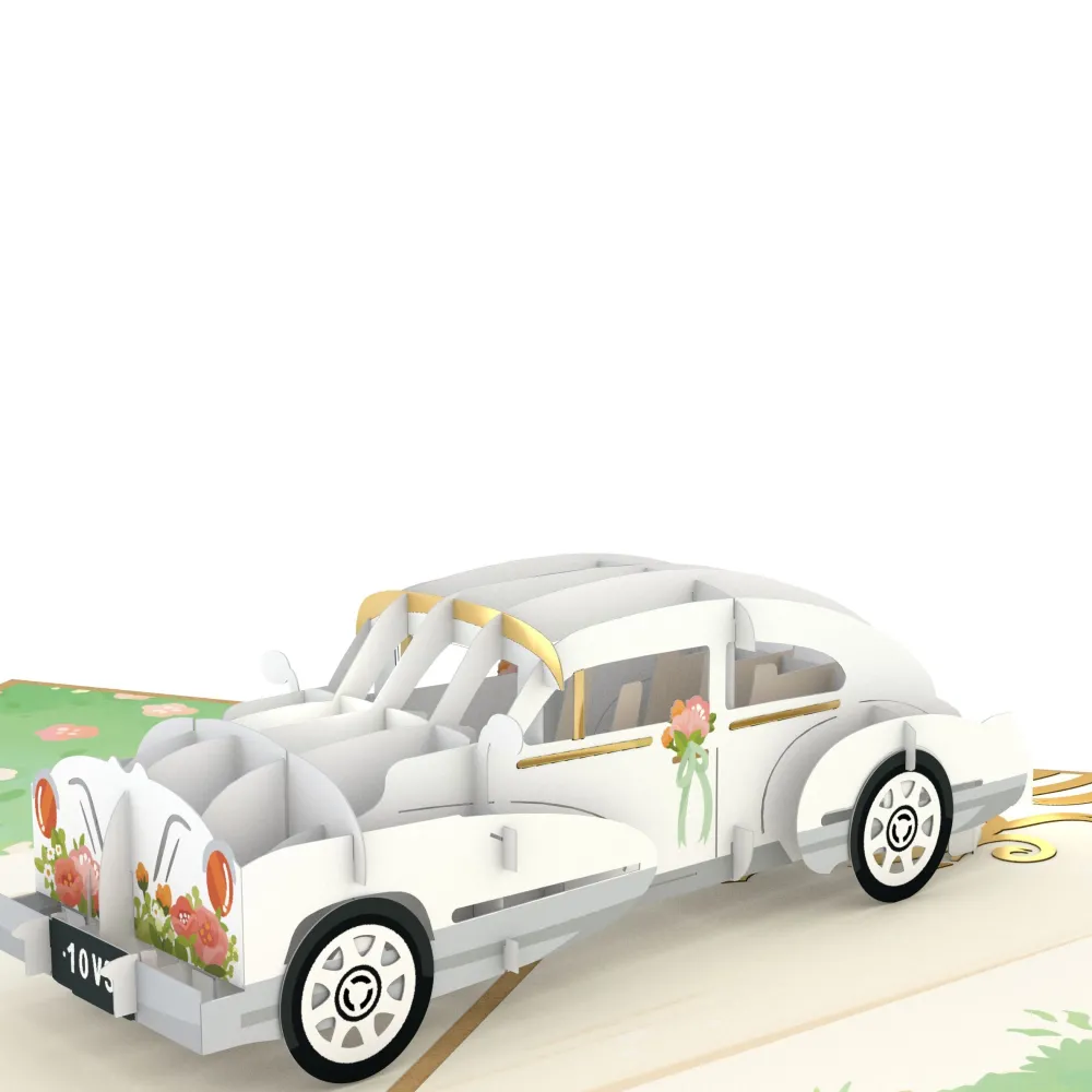 Lovepop Greeting Cards|Congratulations|Wedding Car Pop-Up Card