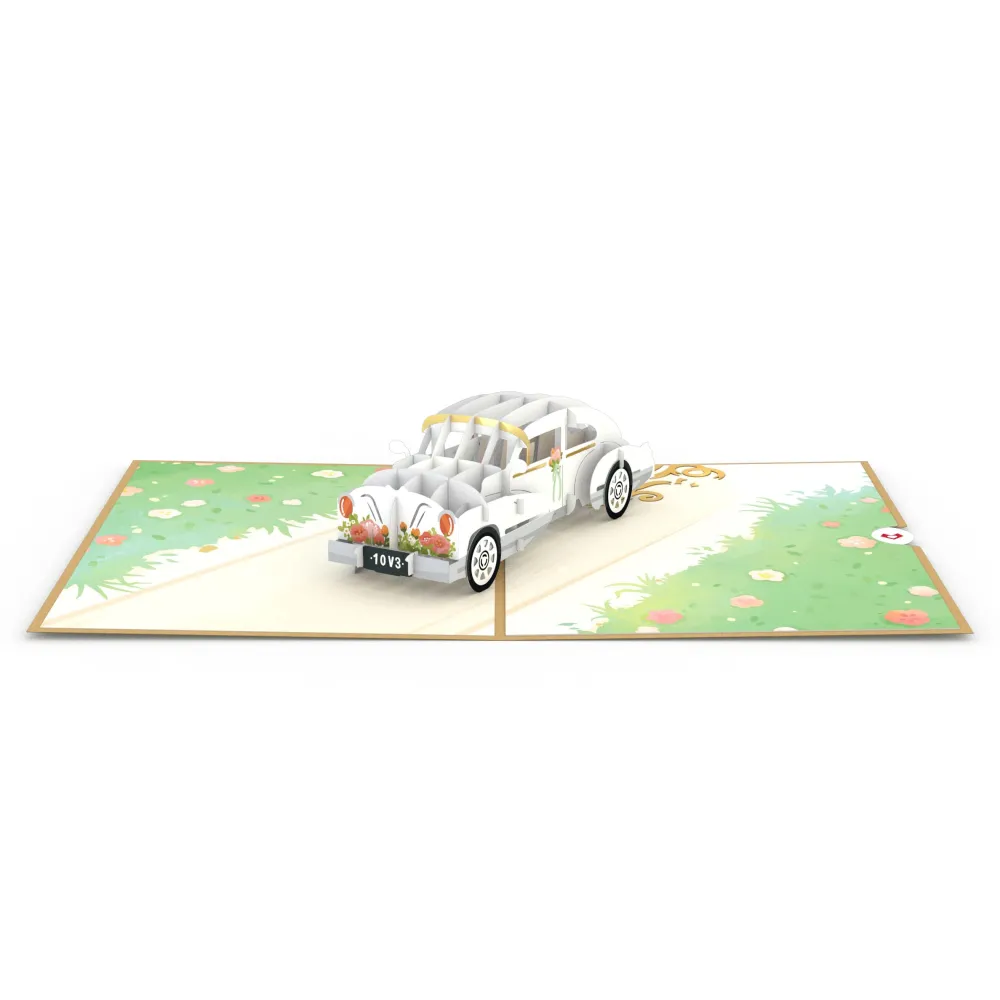 Lovepop Greeting Cards|Congratulations|Wedding Car Pop-Up Card