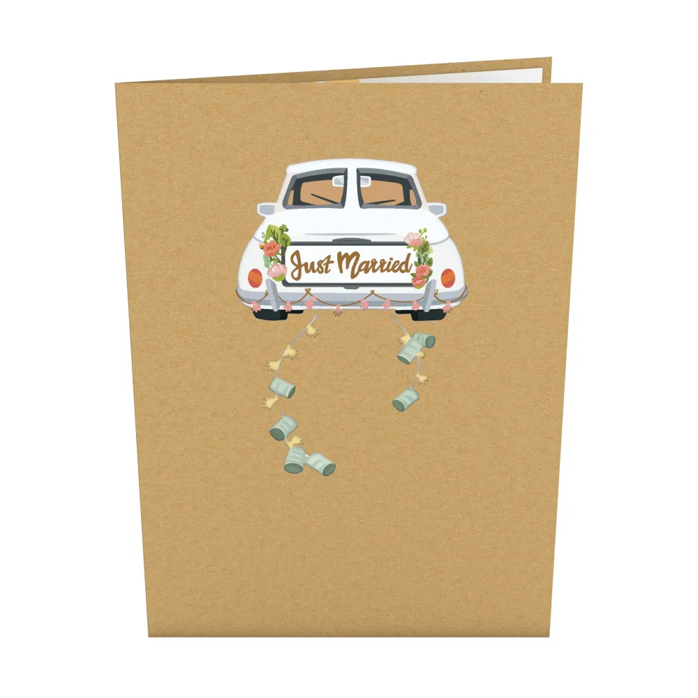 Lovepop Greeting Cards|Congratulations|Wedding Car Pop-Up Card